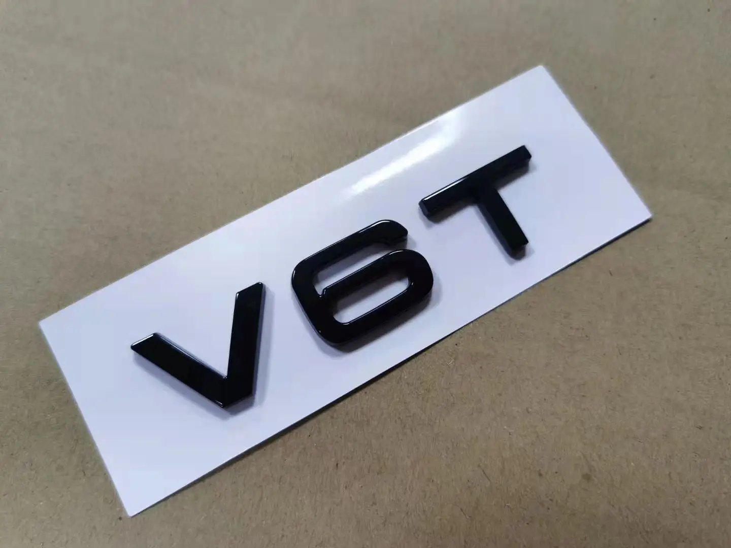 1 х хромированный глянцевый матовый черный АБС V6T Эмблема для кузова автомобиля