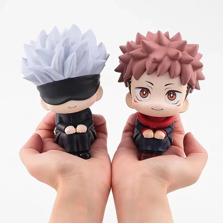 

Anime Jujutsu Kaisen Figurine Cute Gojo Satoru Itadori Yuji Look Up PVC Anime Action Figure Anime Ornaments Gift for Friend
