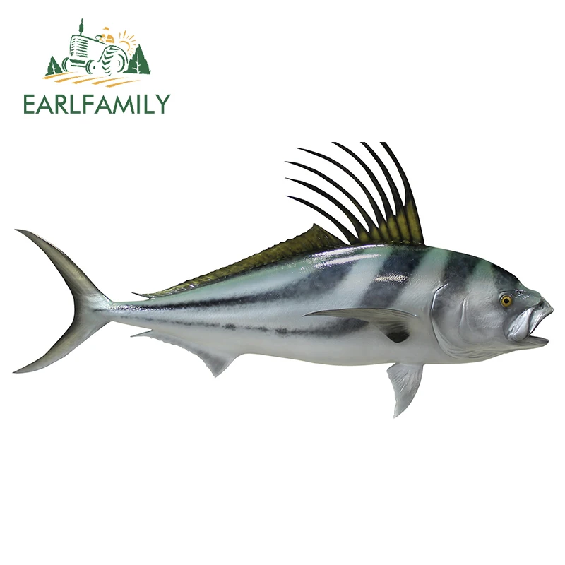 

EARLFAMILY 13cm x 6.6cm for RoosterFish Vinyl Car Stickers Funny Decal Graffiti Motorcycle Surfboard Sticker Scratch-Proof Decor