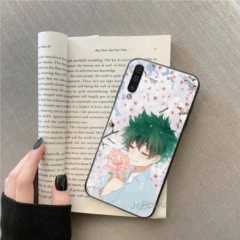 

cute My Hero Academia deku bakugou Boku Phone Case For Samsung galaxy S note 7 8 9 10 20 fe edge A 6 10 20 30 50 51 70 lite plus