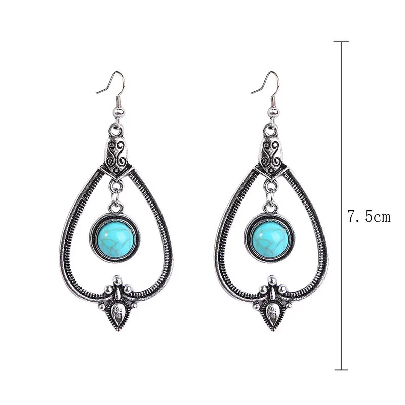 

Ladies Retro Vintage Ethnic Earrings Women Fashion Sweet Earrings Bohemian Style Jewelry Fashion Simple Hook Earrings
