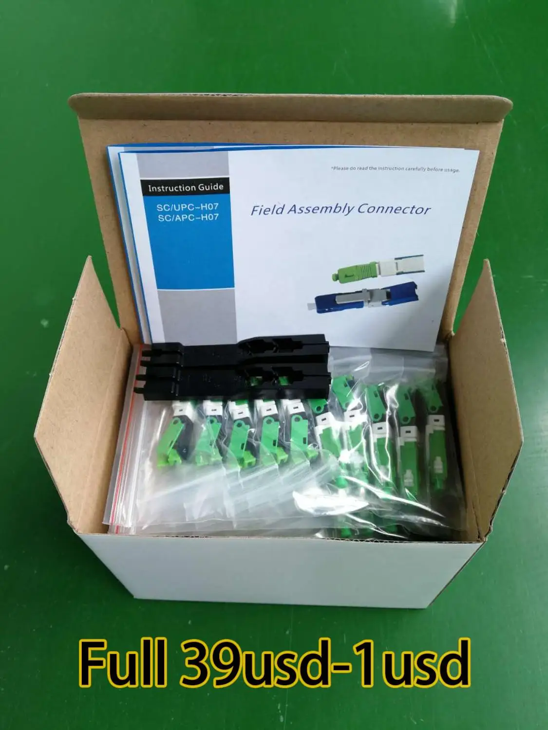 SC APC Быстрый разъем одномодовый оптический волоконный UPC FTTH быстрый адаптер на