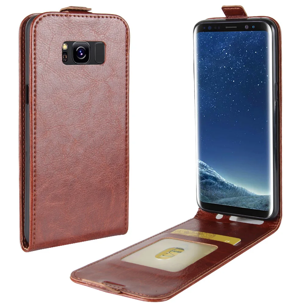 Чехол для телефона samsung Galaxy S8 Plus откидная Обложка на заднюю панель из