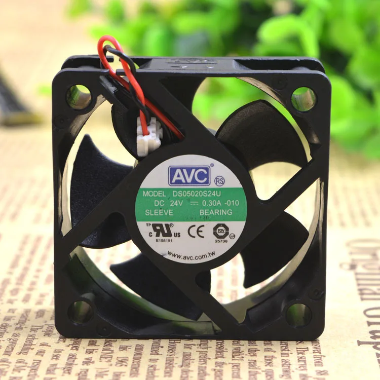 Оригинальный Для AVC 5 см 5020 24V 0.30A DS05020S24U 2 проводной Инвертор Вентилятор