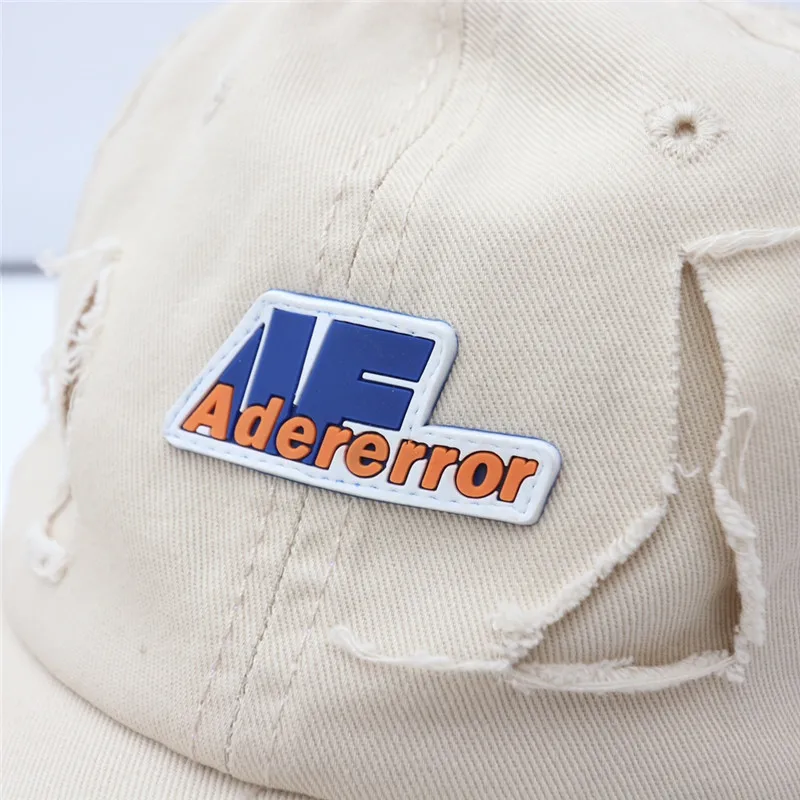 2021 AE ADER ERROR Baseball Caps Men Women 1:1 High Quality Glue Logo Adererror Hats Brim abrade Style Inside Label ADER Cap