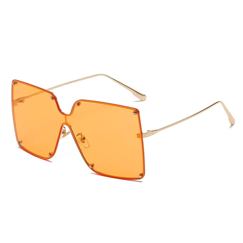 Цельные солнцезащитные очки для мужчин и женщин Большие Квадратные