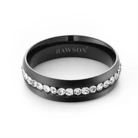 hawson fashion black gunmetal with crystal tie ring ties men necktie ring brooch cufflinks mens necktie ring for wedding party