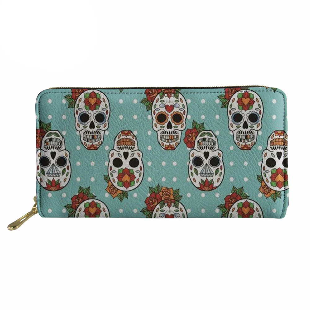 

Женский кошелек с забавным черепом, искусственная Вечерние