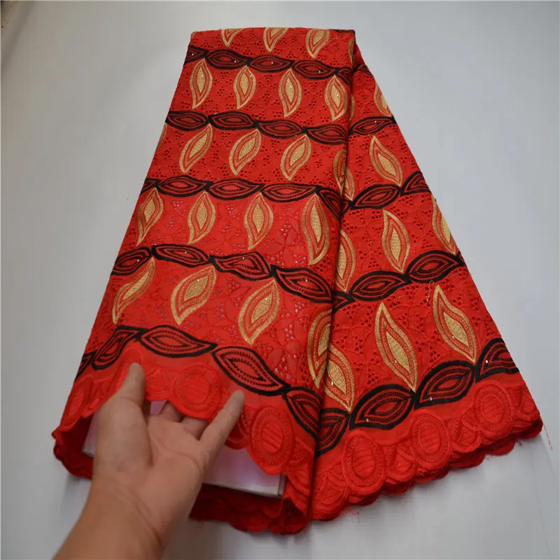 

New Design African Net Lace Fabric 2021 High Quality French Swiss Voile 100% Cotton Punch Lace Fabric 5 Yards For Wedding Dress