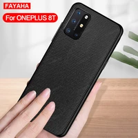 for oneplus nord case 8t cover fayaha original nylon texture leather shockproof back cover for oneplus nord 8t 7t 7 pro case