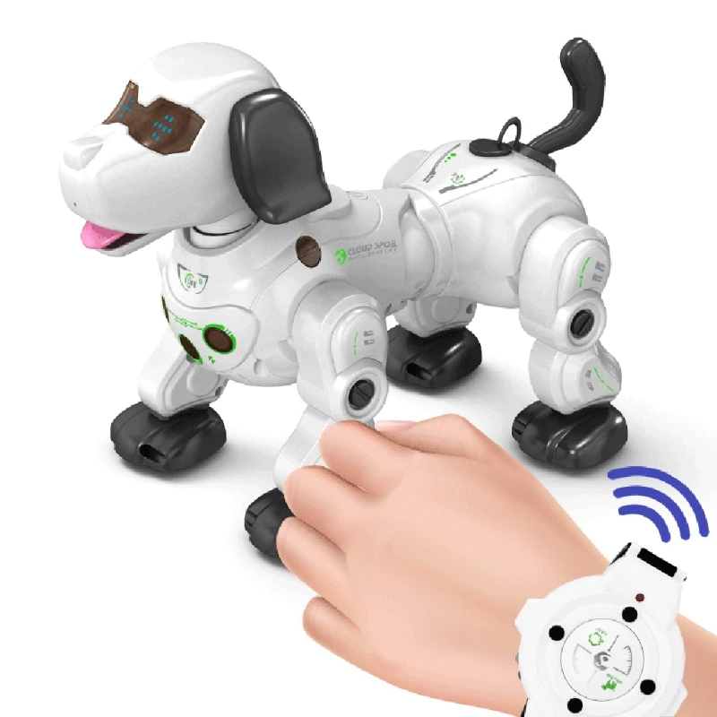 

2.4G Remote Control Robot Dog Infrared Tracking Spray Wireless Electric Smart RC Puppy with Touch Sensor Interactive Toy
