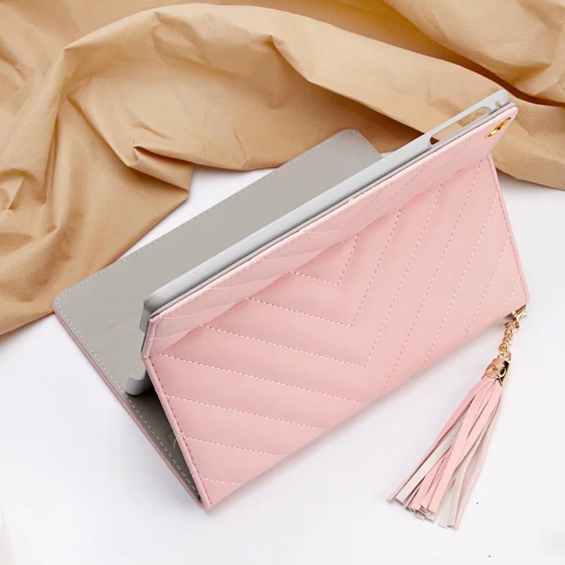 Чехол для планшета нового IPad 9 7 дюймов 2017 2018 кожаный смарт-чехол с кисточкой IPAD Air 1