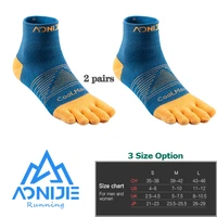 aonijie 2 pairs toe barefoo socks mini crew five fingers ultra cycling running soccer basketball sports yoga men women marathon
