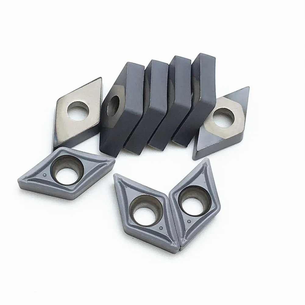 

10PC DCMT21.51 DCMT070204 VP15TF Carbide Inserts For Lathe Turning Tool Holder Boring Bar High Hardness Carbide Insertskit