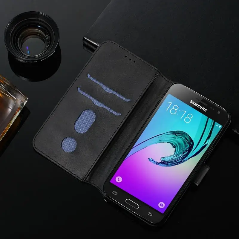 Кожаный чехол-кошелек для samsung Galaxy J3 чехлы для телефонов Чехол для samsung J310 J3 Чехол-книжка держатель для карт ретро-Книга чехол