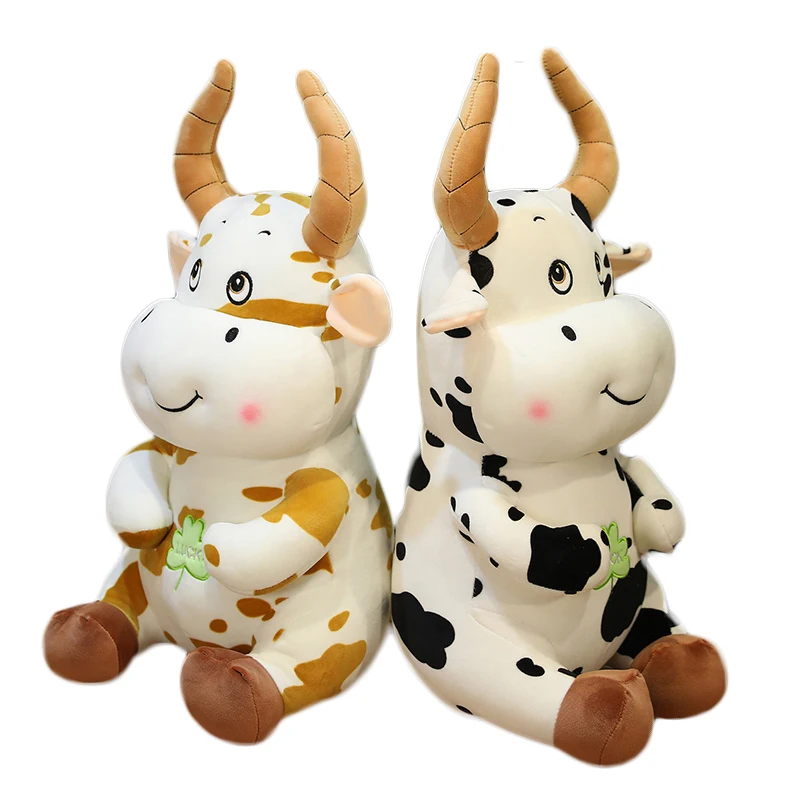 Милая плюшевая игрушка из молочной коровы 1 шт. 50 см имитация крупного рогатого