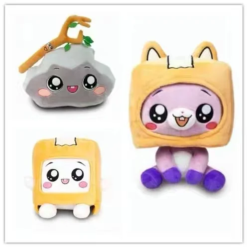 Lankybox-Robot de dibujos animados extra&iacute;ble de 3 estilos, juguete suave de felpa, regalo para ni&ntilde;os, se convierte en una mu&ntilde;eca, cama de ni&ntilde;a, almohada Kawaii-1