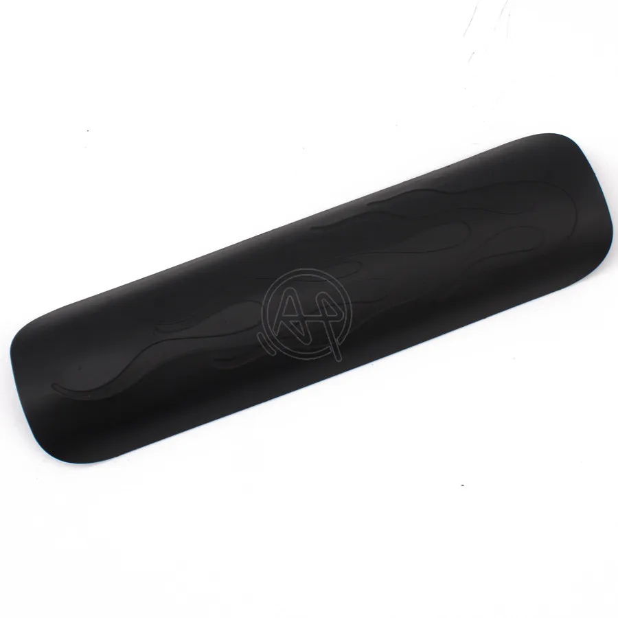 

Глушитель выхлопной трубы 22,8 см в стиле пламени для мотоцикла, тепловая защитная крышка, универсальная защита для Honda Harley, черный/хром