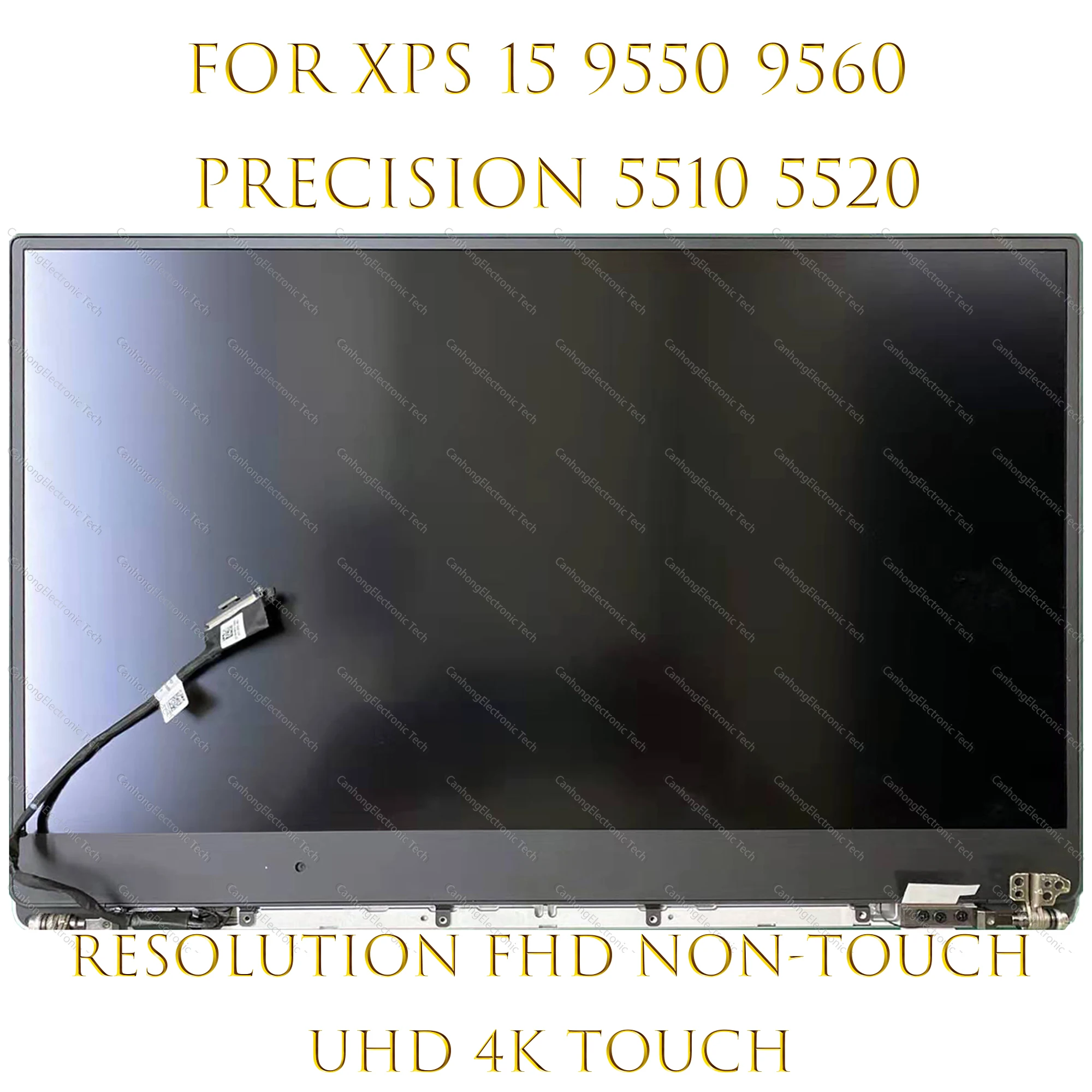 

New 15.6" LCD Touch Screen Complete Assembly For Dell XPS 15 9550 9560 P56F Precision 5510 5520 LCD Display Replacement UHD 4K