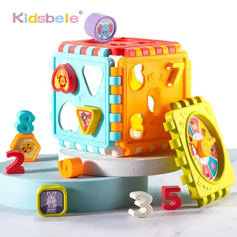 Детские игрушки-кубики, форма для сортировки детей, Детский сортировочный набор из первых блоков для младенцев, цветной сортировщик цифр