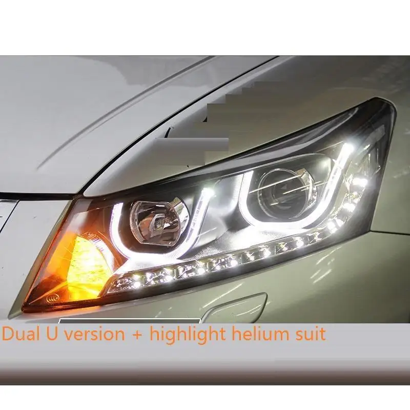 MODEL C Наружные Drl Luces Assessoires Neblineros Led Para Авто Cob дневные ходовые фары автомобильные фары в сборе 08 для Honda Accord - Цвет: MODEL C