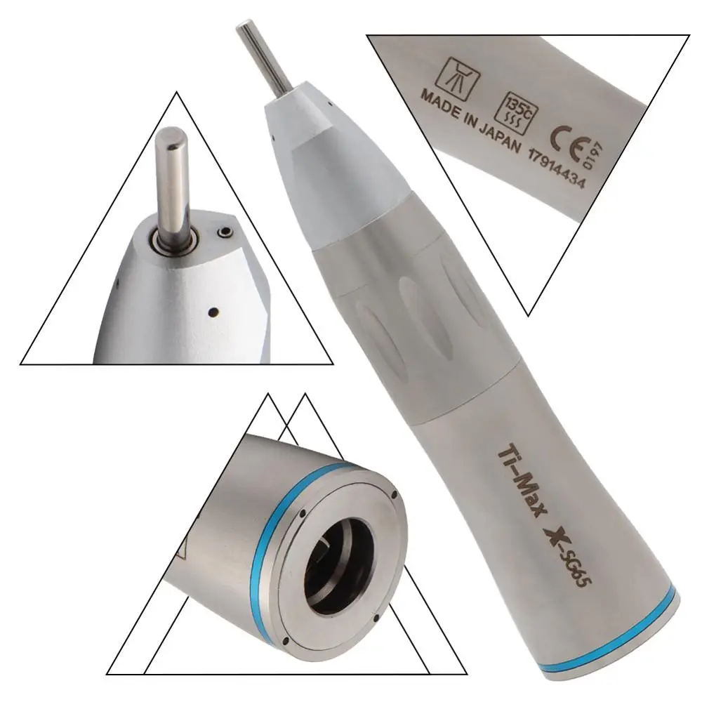 

Ti-Max Style Dental Low Speed Handpiece Straight Nose X-SG65 Air Turbine 1:1