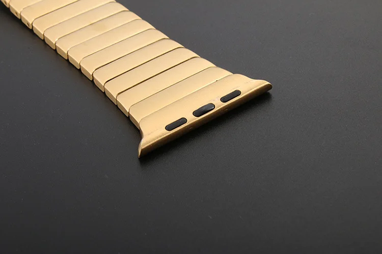 Роскошный браслет из нержавеющей стали для apple watch Series 5 4 3 1 2 iwatch 44 мм 40 мм 38 мм стальной ремешок 42 мм с адаптерами