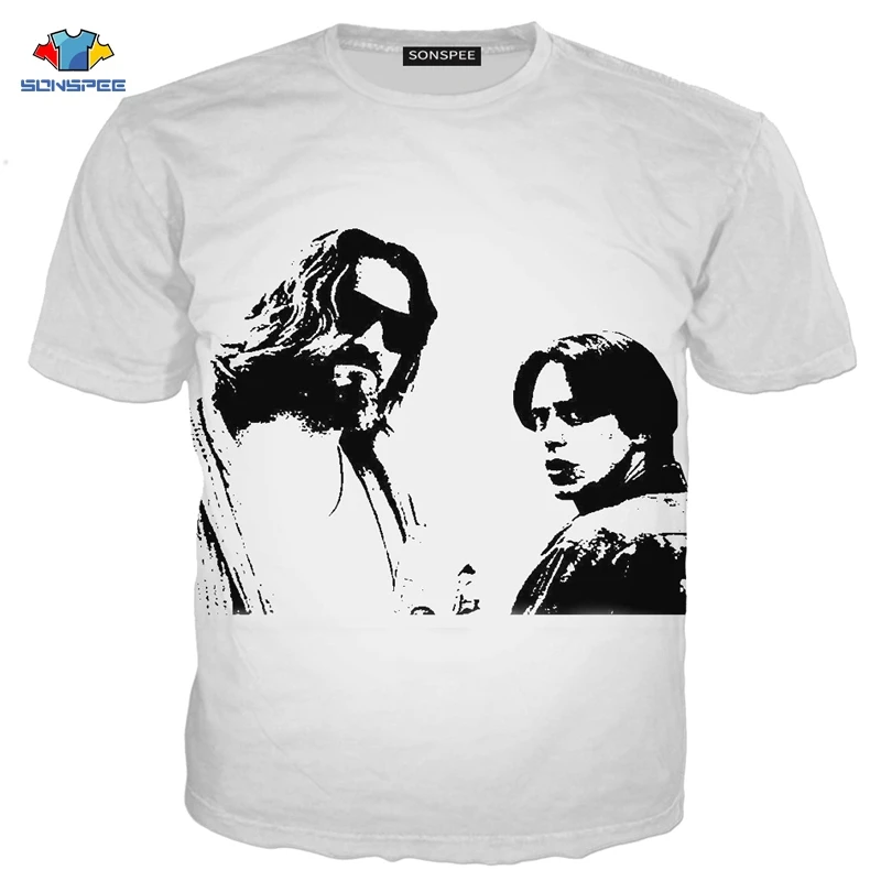 13 SONSPEE The Big Lebowski Harajuku 3D печатных мужчин и женщин одежда Хип Хоп футболка унисекс короткий рукав Уличная пуловер XK117c - Цвет: 13