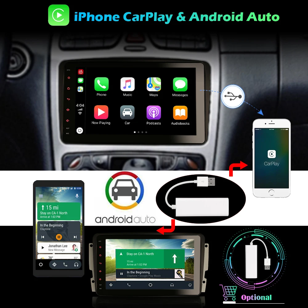 8 &quotDSP CARPLAY BLUETOOTH ANDROID 10 0 SATNAV тачскрин Авторадио DAB + CarPlay GPS 4G радио для Mercedes Benz C-Class