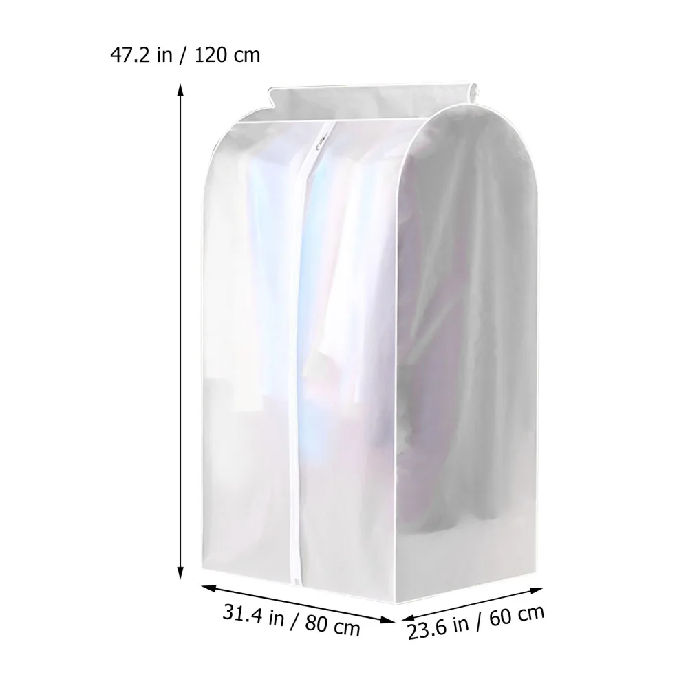 

1pc Translucent Dust Cover Coat Storage Bag Clothes Protection Cover Bag
