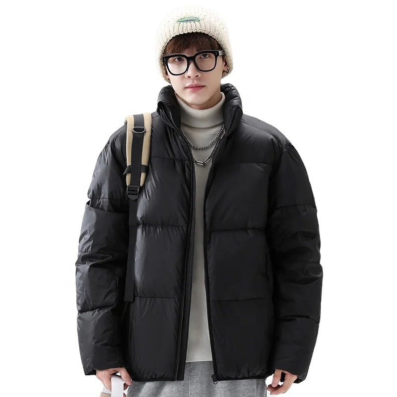 

Fashionable Wholesale Custom Solid Color Nylon Fabric Windproof Men's Puffer Jacket Winter Jacket