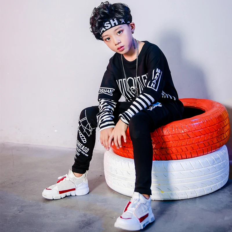 Детский костюм с длинными рукавами для уличных танцев красивые костюмы