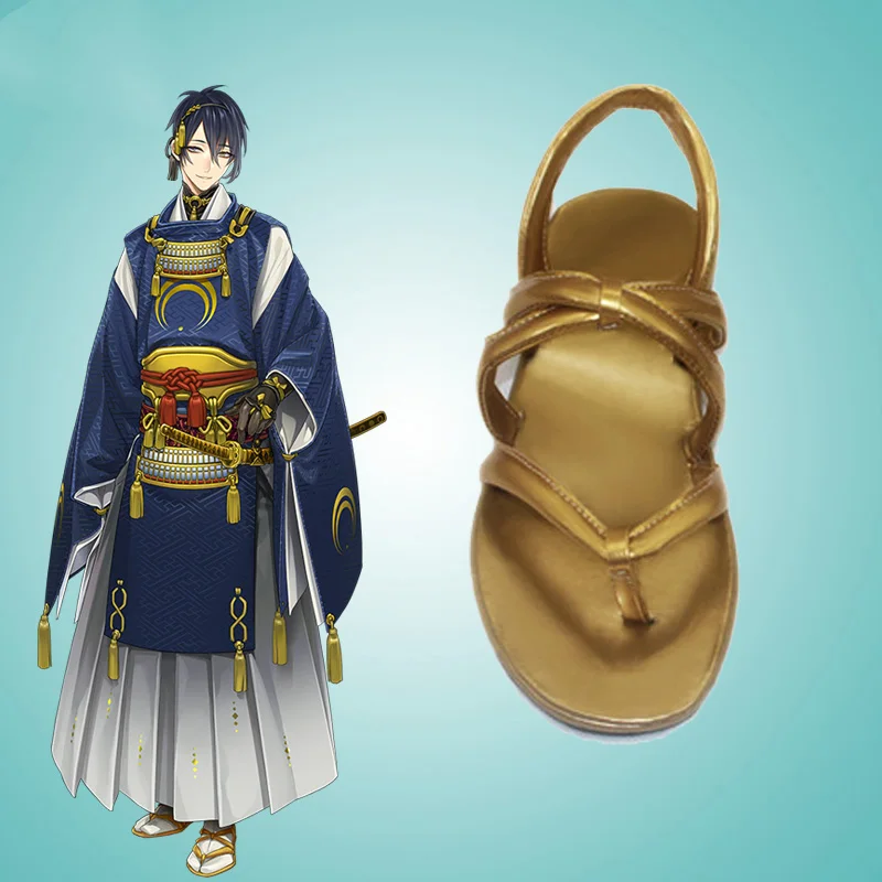 Игра Touken Ranbu онлайн косплей обувь сапоги Mikazuki Munechika Хэллоуин вечерние НКА Косплей
