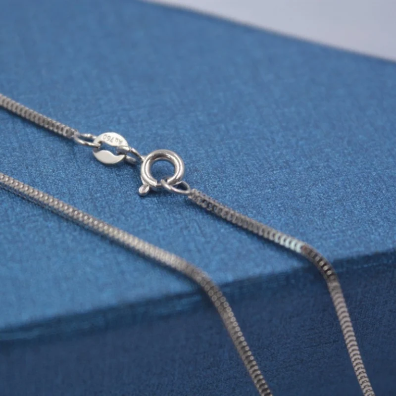 Женская цепочка из белого золота 18 К В миланском стиле 2 5 г дюймов 16 Au750|Ожерелья| |