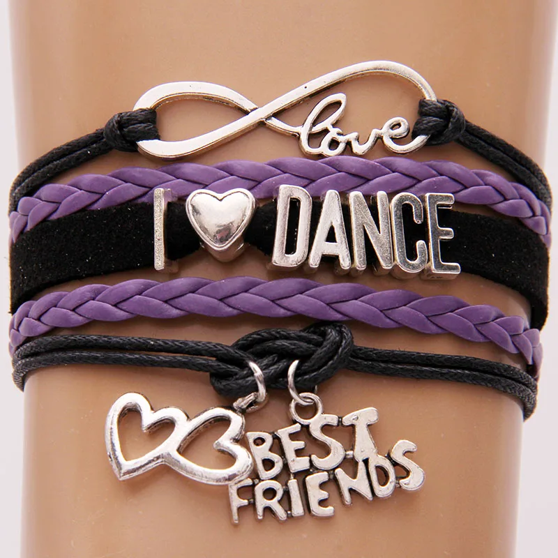 Браслет Infinity Love I My Bff кожаный браслет для женщин и мужчин 2020 | Украшения