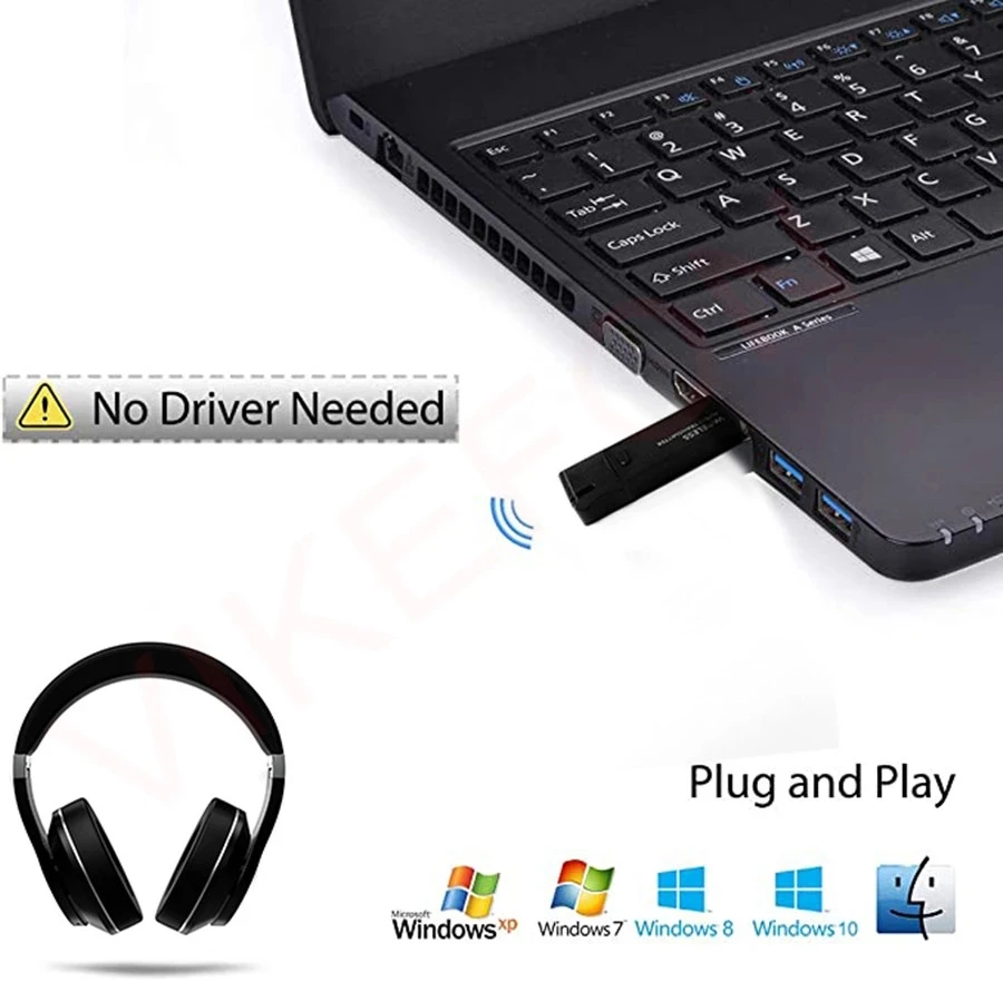 Bluetooth 5 0 наушники + USB аудио передатчик с микрофоном Aptx LL низкая задержка глубокие