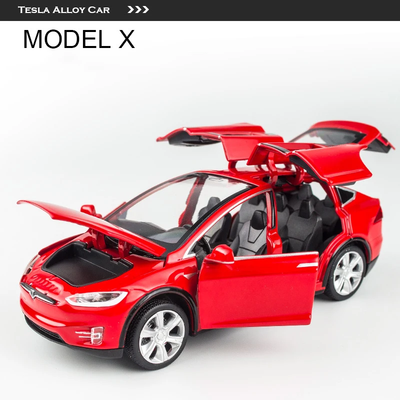 Новинка 1:32 Tesla модель X 3 S автомобиля из сплава литой и игрушечный автомобиль