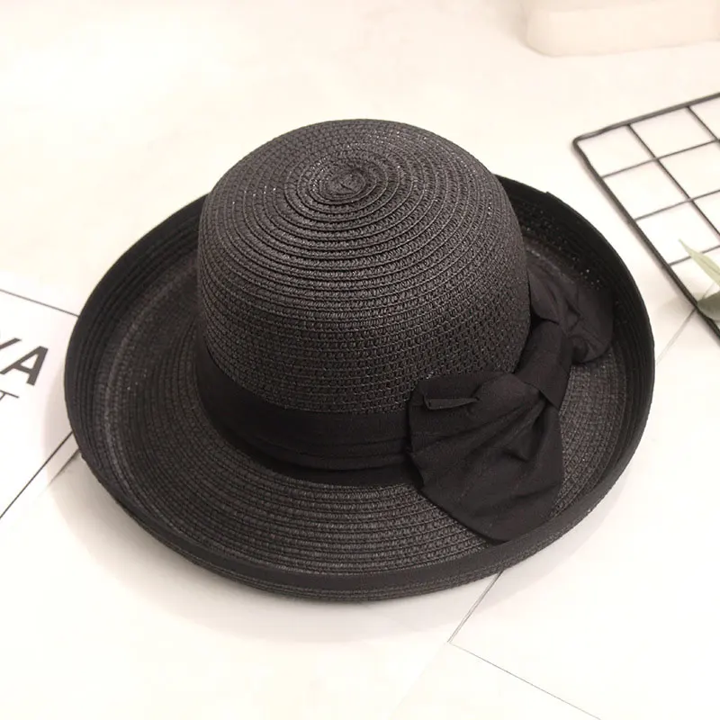 Новая простая модная летняя шляпа пляжная Женская Повседневная Панама Дамская