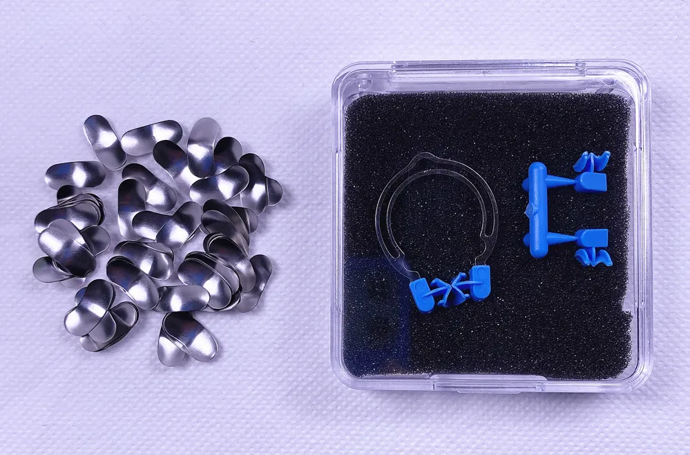 

X1Dental Матричные зажимы, клинья, тип B, Набор плоскогубцев, автоклав, 121 °, кольцевой зажим, секционные матрицы, средний x100pi