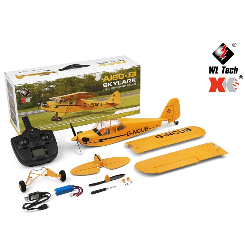 

XK A160-J3 Skylark 3D/6G System 650mm Wingspan EPP RC Airplane RC Plane RTF Update Version Radio Controlled Aircraft Toys Drones