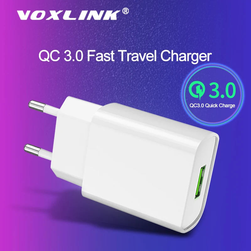 VOXLINK USB зарядное устройство 3,0 18 Вт быстрое зарядное устройство для телефона для iPhone X xs 8 7 iPad samsung Galaxy s8 s9 s10 Galaxy htc Xiaomi huawei Nexus