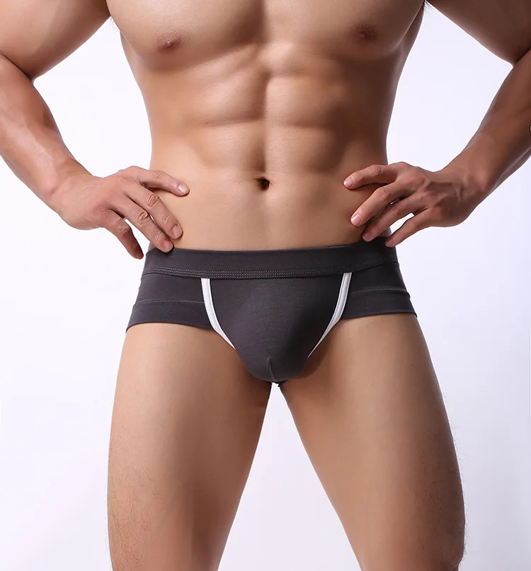 

Brand New Underwear Men Brief Mens Briefs Sexy Ropa Fashion Modal Solid Cueca Masculina Sexy U Convex Size M-2XL