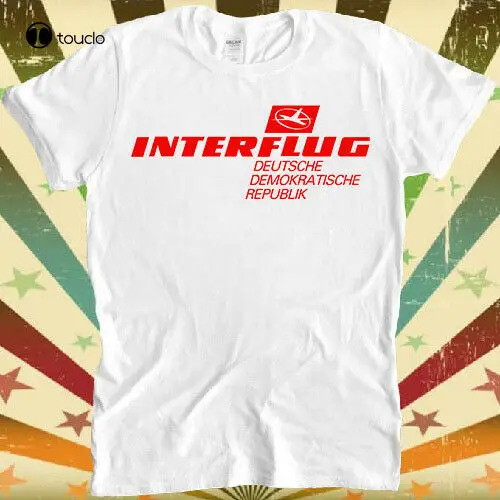 Interflug Ddr National Airline Of East Germany Retro Hipster Unisex T Shirt 842