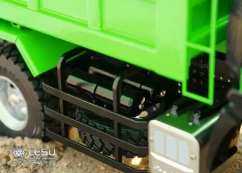 LESU RC 6*6 гидравлическая подъемная 1/14 масштаб самосвал коробка передач DIY Tmy модель с краской Радио контроллер