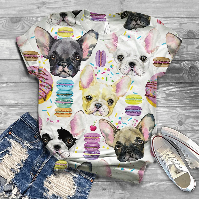 

Harajuku plus size funny style cute animal cat bird tiger 3D printing new fashion original lady T-shirt 2021 lady T-shirt