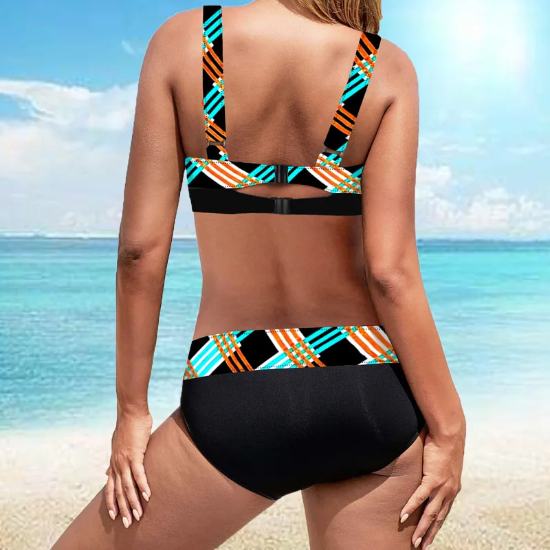

Large Size 8XL Swimsuit Sexy Women High Waist Bikini Swimwear Female Bandage Bikini Set Bathing Suit Women