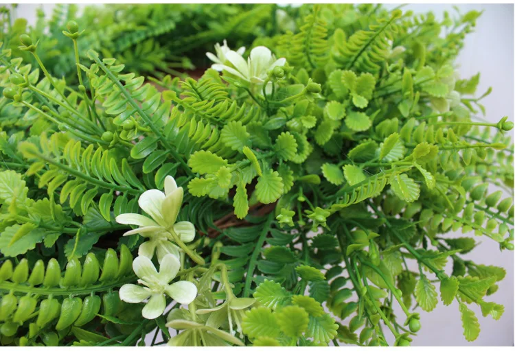 Гавайская гирлянда ручной работы 19 дюймов весна-лето зелень венок для входной