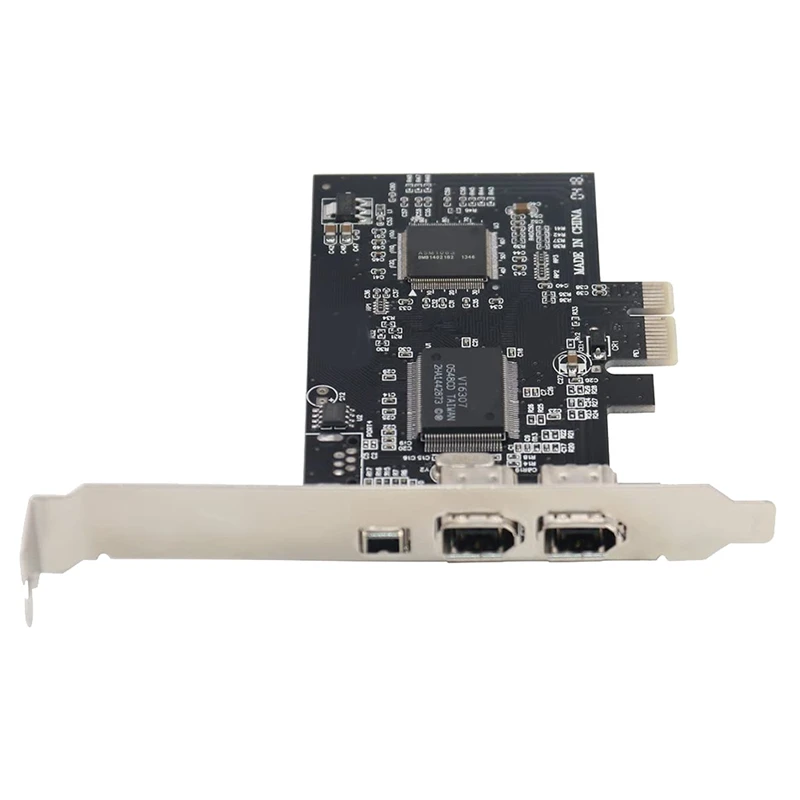 Карта Firewire 1394 PCIe 3 порта 1394A PCI Express на внешний контроллер адаптера IEEE
