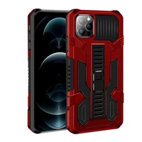 shockproof mecha armor case for iphone 11 12 13 pro max mini x xr xs max 876 plus se2020 bracket back luxury cover free shipping