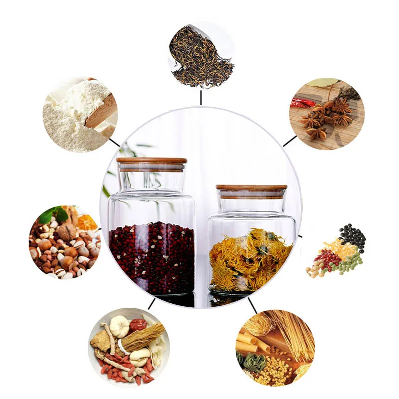 Герметичная квадратная Замочная круглая стеклянная банка лимонная медовая